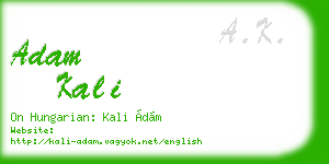 adam kali business card